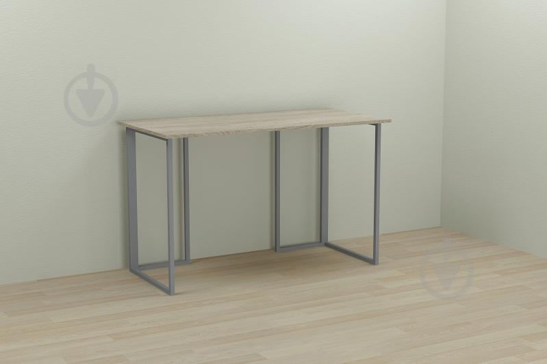 Компьютерный стол Ferrum-decor Ханна 75x100x60 серый ДСП Дуб Сонома 16мм Компьютерный стол Ferrum-decor Ханна 75x100x60 серый ДСП Дуб Сонома 16мм