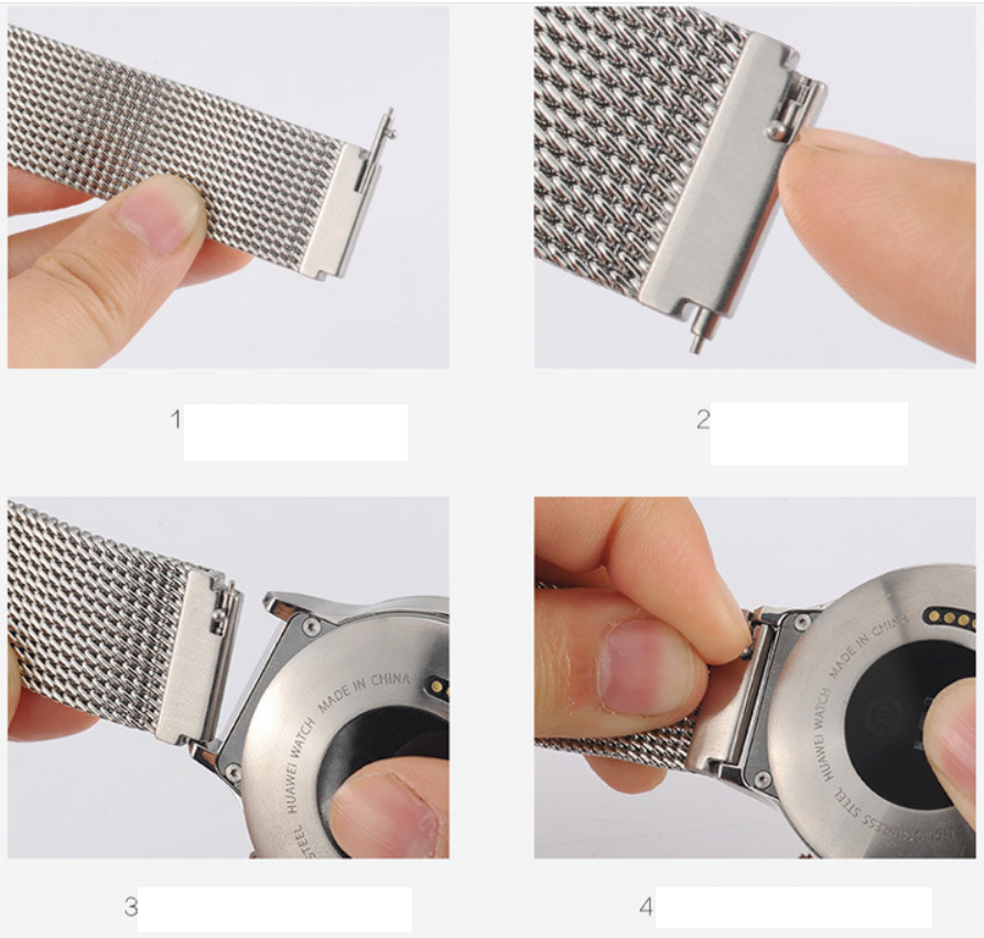 Ремешок для смарт-часов Mijobs 20 мм миланская петля металлический Золотой (1565P) - фото 4 Ремешок для смарт-часов Mijobs 20 мм миланская петля металлический Золотой (1565P) - фото 4