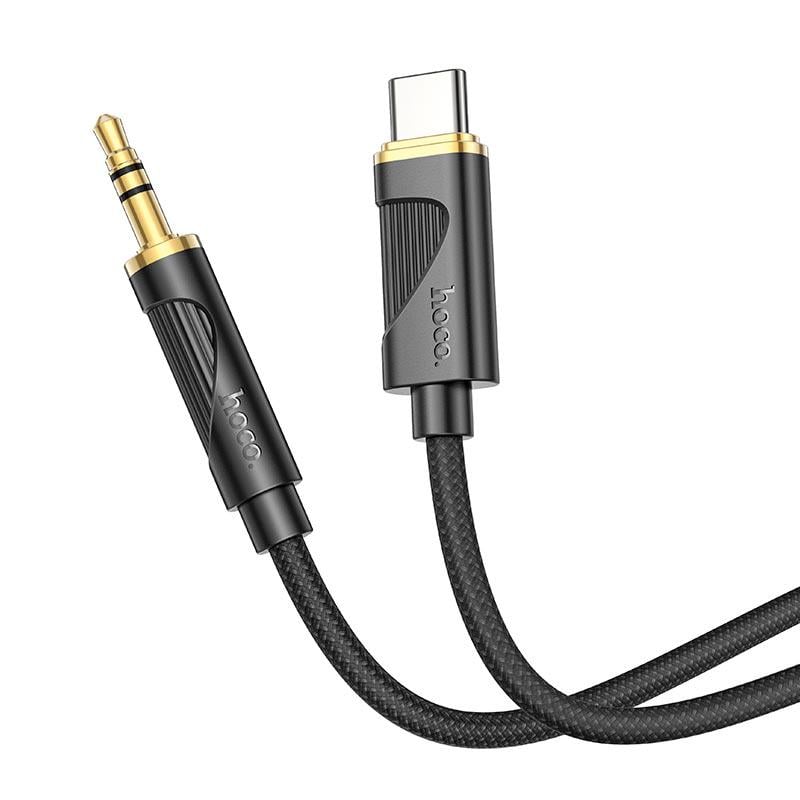 Кабель Hoco Friend digital audio conversion cable aux to Type-C UPA30 1 м Черный (609643)