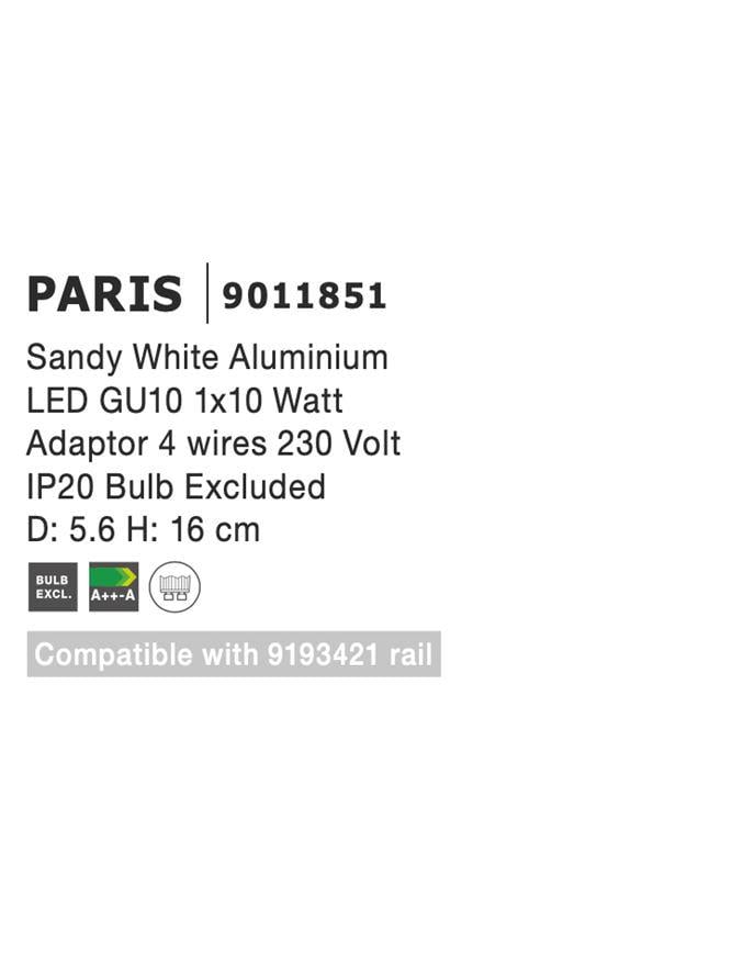 Прожектор трековый Nova Luce Paris (9011851) - фото 4