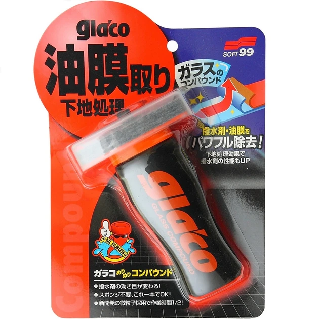 Очиститель абразивный для стекла soft99 Glaco Glass Compound Roll On 100 мл (2312756424)