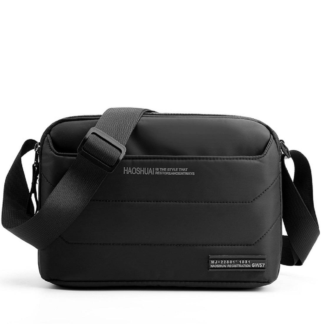 Мужская сумка через плечо Royal Bag AT08-T-999-6A Черный (6044)
