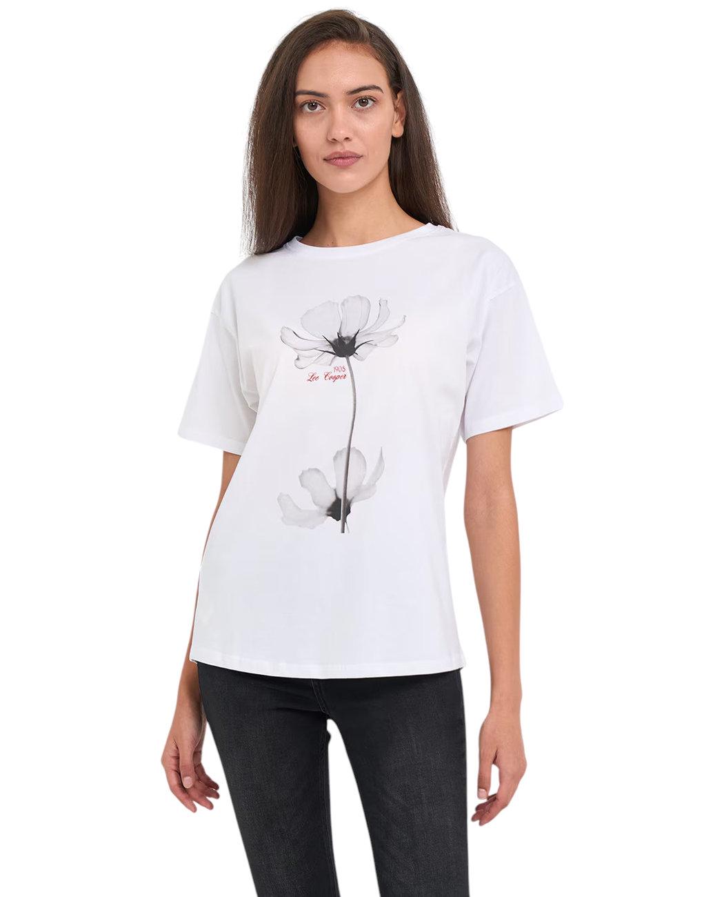 Футболка женская Lee Cooper 20196168.101 L Белый (5942723122698) Футболка женская Lee Cooper 20196168.101 L Белый (5942723122698)