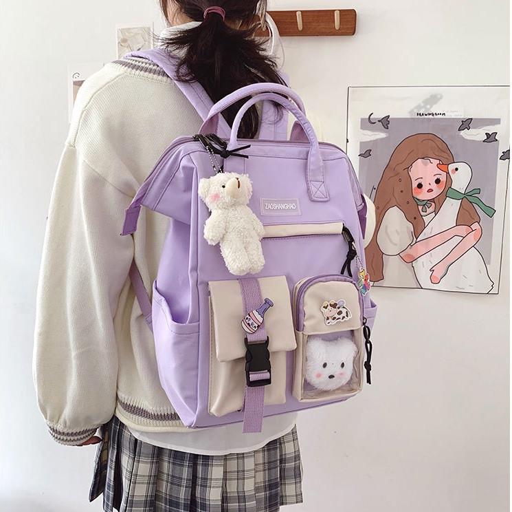 Шкільний рюкзак для дівчинки 5-11 класу в наборі зі значками Education Бузковий (964538549) - фото 6 Шкільний рюкзак для дівчинки 5-11 класу в наборі зі значками Education Бузковий (964538549) - фото 6