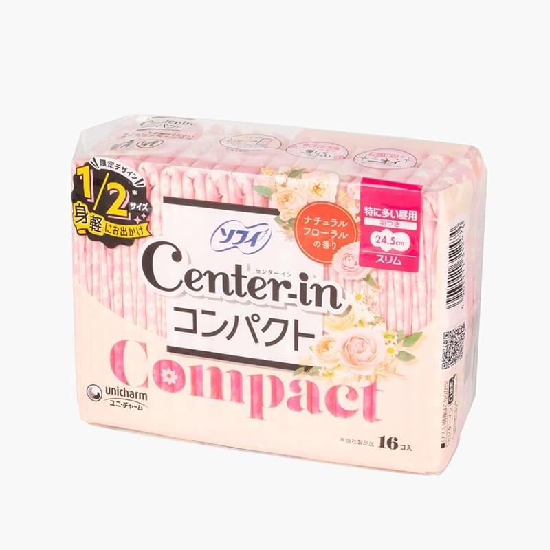 Гигиенические прокладки Center-In Compact 1/2 Day Use цветочный аромат 16 шт. 24,5 см