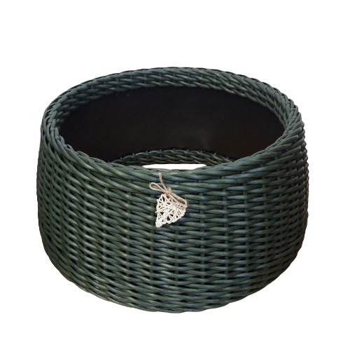 Юбочка под елку из искусственного ротанга 66х75х27 см XL Хаки (33090161)