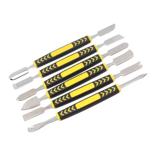 Набір лопаток двосторонніх для розкриття корпусів розбирання електроніки метал 6 шт. (811216) Набір лопаток двосторонніх для розкриття корпусів розбирання електроніки метал 6 шт. (811216)