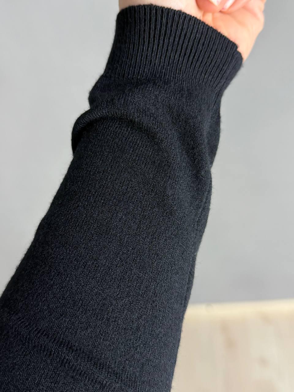 Джемпер жіночий ACCORDDREAM 9377 тонкий светр простий базовий однотонний OS Чорний (1288) - фото 6 Джемпер жіночий ACCORDDREAM 9377 тонкий светр простий базовий однотонний OS Чорний (1288) - фото 6