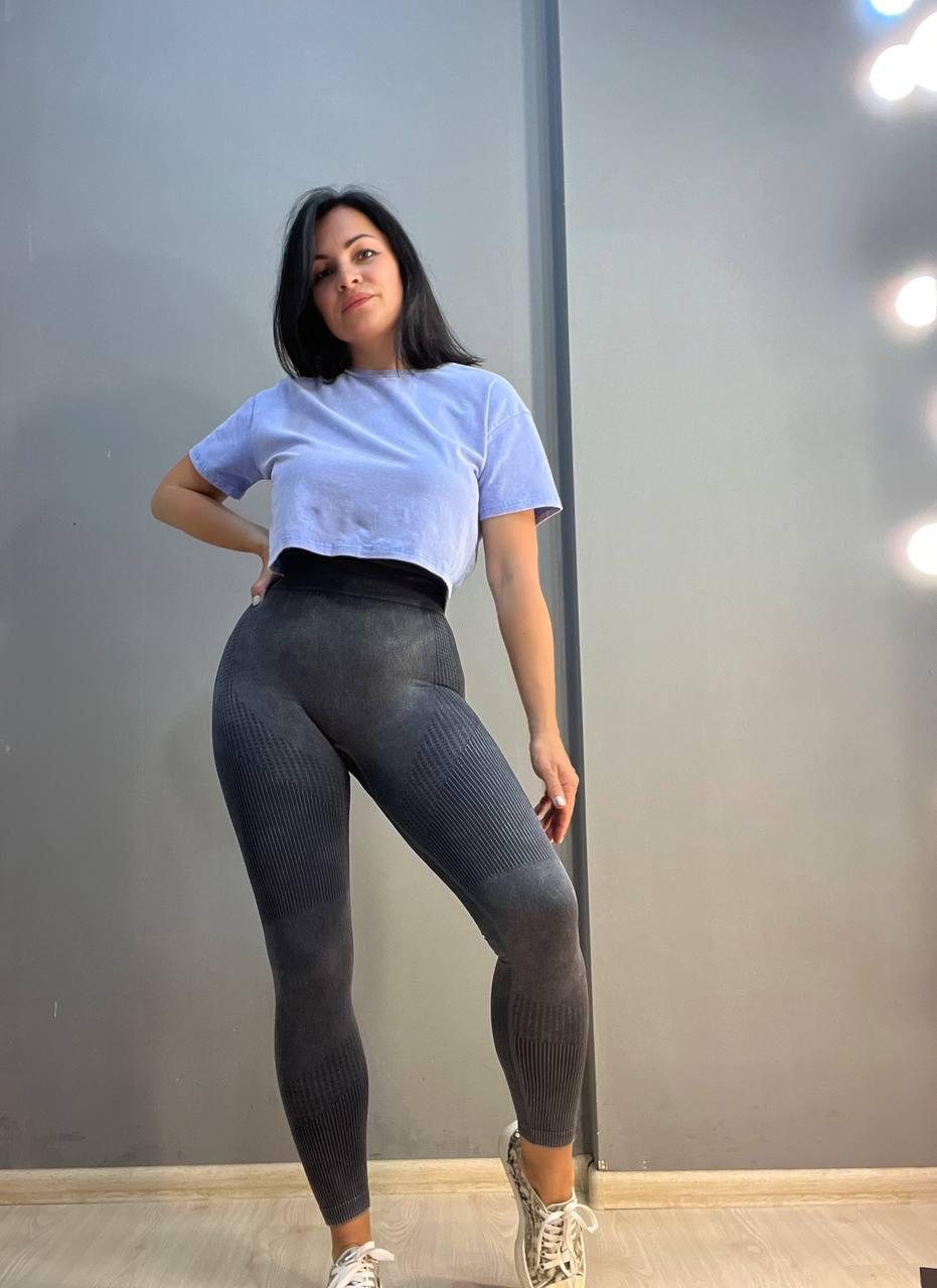 Лосины женские A-N 1026 вареные рубчик пуш-ап L Серый (2272) - фото 8 Лосины женские A-N 1026 вареные рубчик пуш-ап L Серый (2272) - фото 8