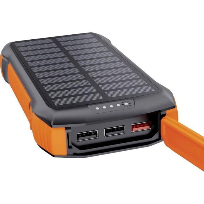Повербанк Choetech B657 20000 mAh 20W PD QC 3.0 Wireless Qi Solar Panel Black/Orange (B657-OR)