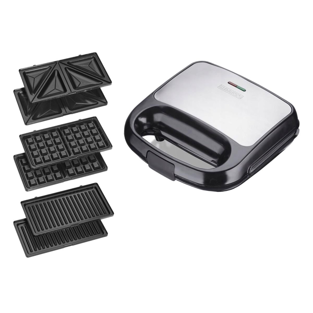 Вафельница электрическая Heinrich's HST 8683 3в1 750 Вт Серебристый