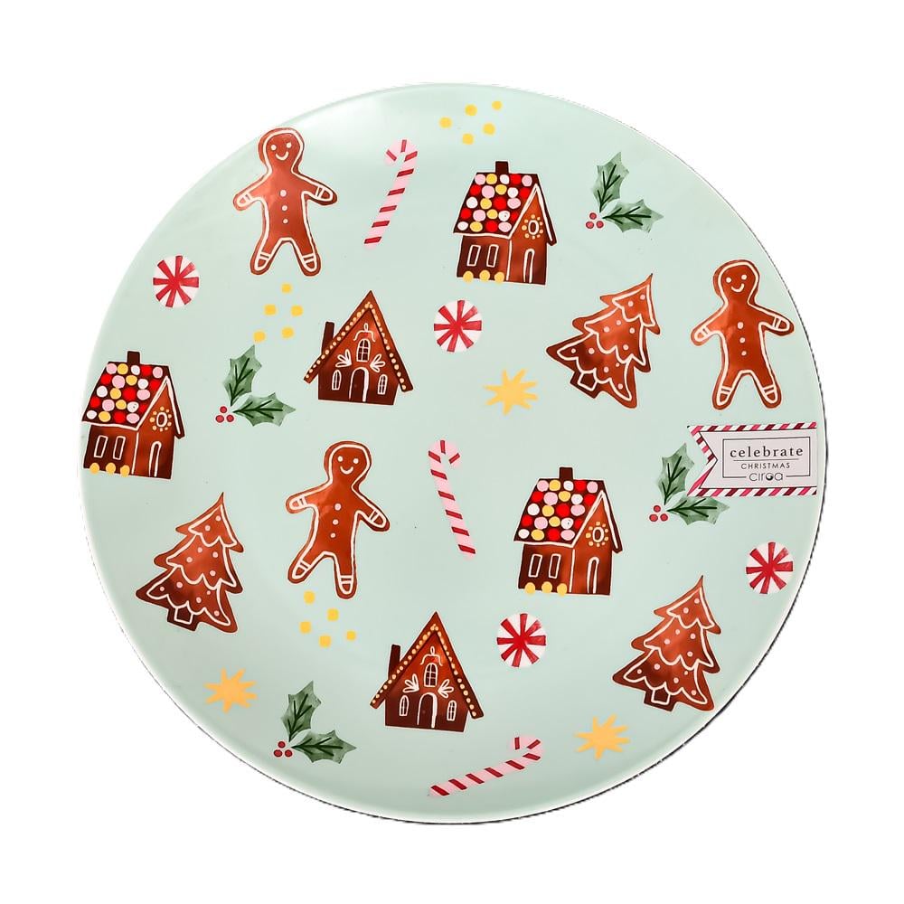 Тарілка Stenson HEN18886 Christmas 25,8 см 8 шт. (20799683)