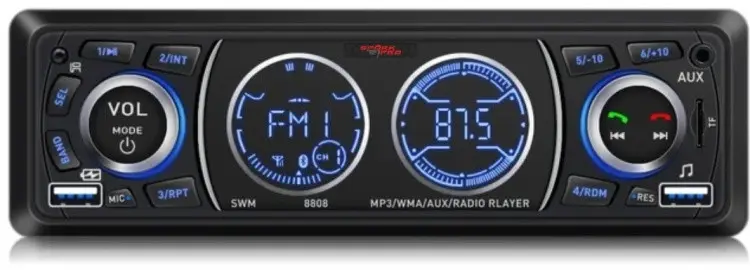 Автомагнітола JSD-8808 1 DIN 2xUSB Bluetooth SD+AUX 4x50W (29375818) - фото 8 Автомагнітола JSD-8808 1 DIN 2xUSB Bluetooth SD+AUX 4x50W (29375818) - фото 8