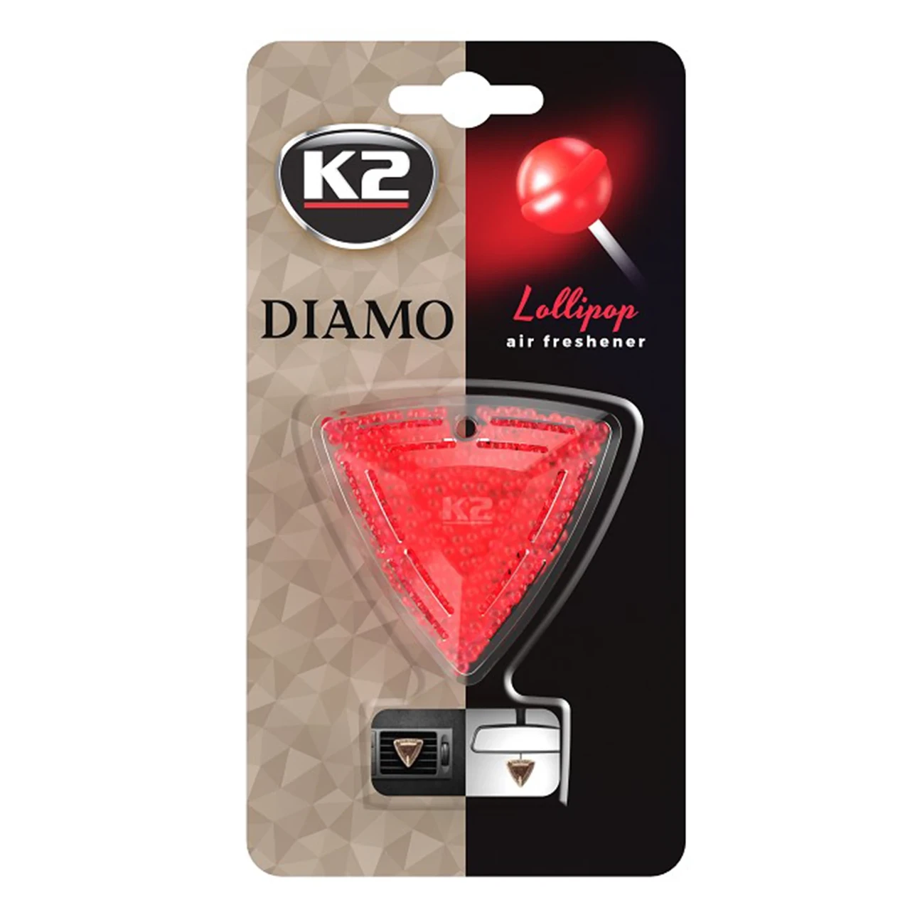 Ароматизатор для салону авто K2 Diamo Льодяник 15 г (V88SCA)