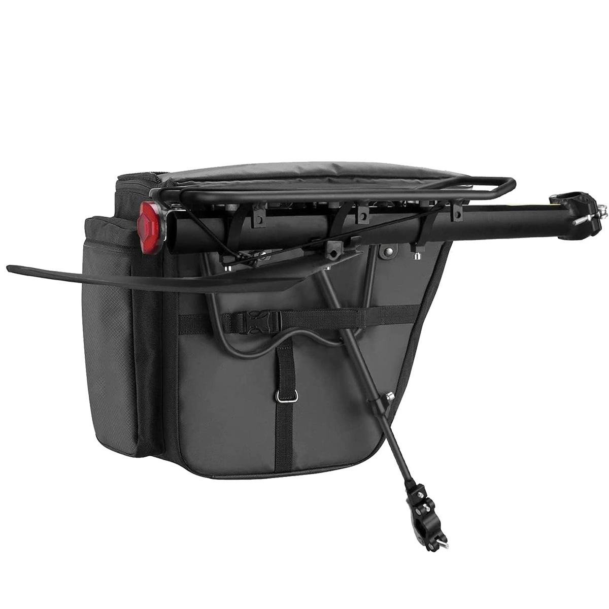 Багажник з крилом на велосипед Rockbros HJ1008 Чорний (RB-HJ1008-4020) - фото 3