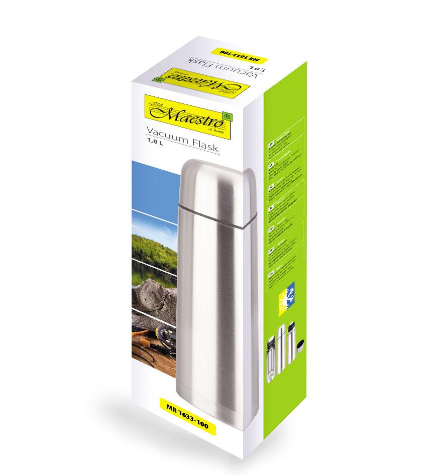 Термос питьевой Maestro из нержавеющей стали 1 л (853ce71c) - фото 5 Термос питьевой Maestro из нержавеющей стали 1 л (853ce71c) - фото 5