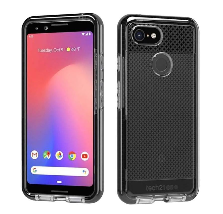 Противоударный чехол прозрачный Tech21 Evo Check для Google Pixel 3 Smokey Black - фото 6