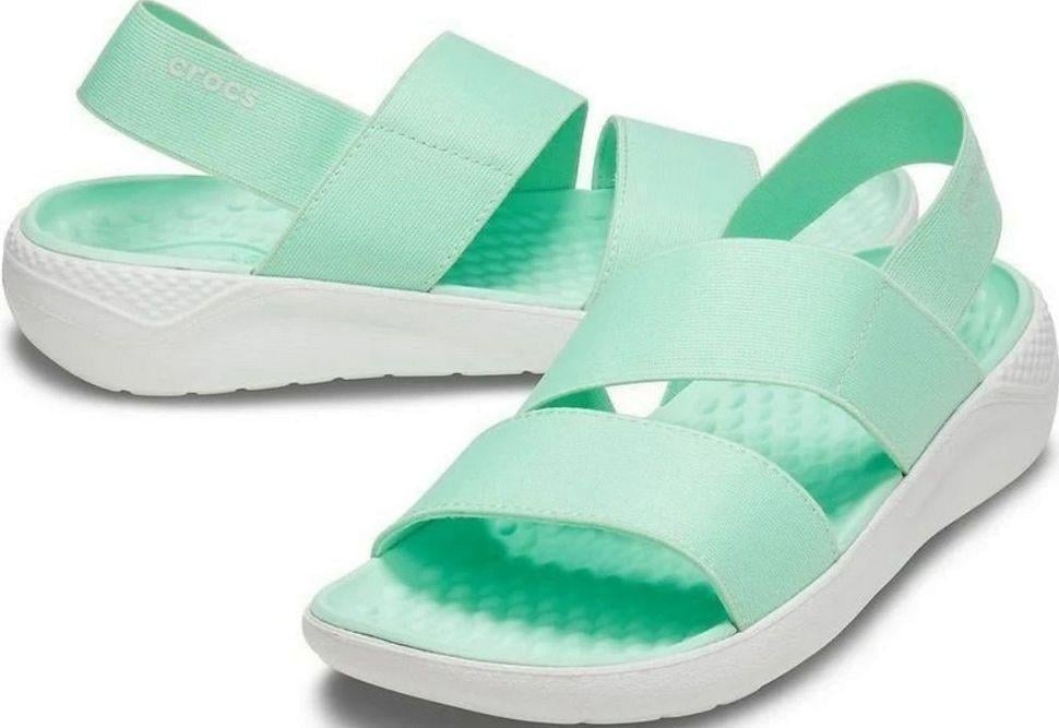 Сандалі жіночі Crocs LiteRide Stretch Sandal Neo Almost р. 37-38 М'ятний (19261)