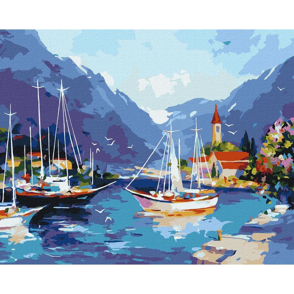 Картина по номерам Идейка В морской бухте 40x50 см (KHO2770)