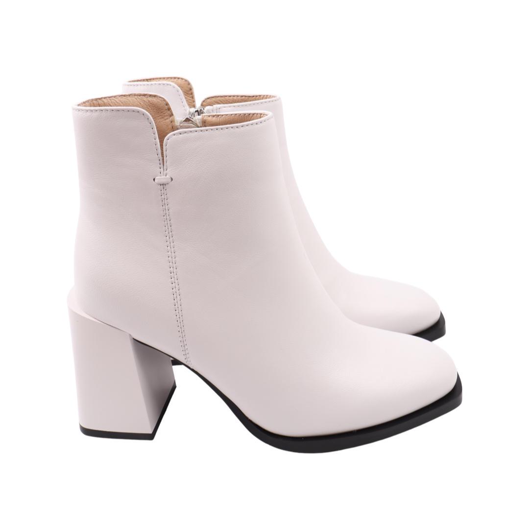 Ботильоны женские Erisses из кожи р. 35 Белый (946-22DH)