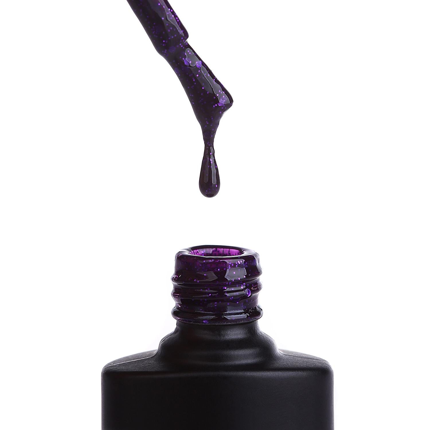 Гель-лак Reglance 027 Фіолетовий з блискітками 7,5 мл - фото 2 Гель-лак Reglance 027 Фіолетовий з блискітками 7,5 мл - фото 2