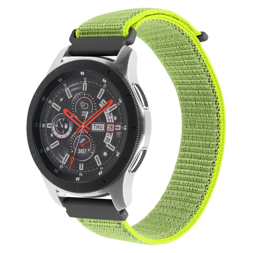 Ремешок для смарт-часов Nylon Loopback для Amazfit Bip Lite S U/ GTS 2/3/4 Mini/GTR тканевый 20 мм Салатовый (2203P)