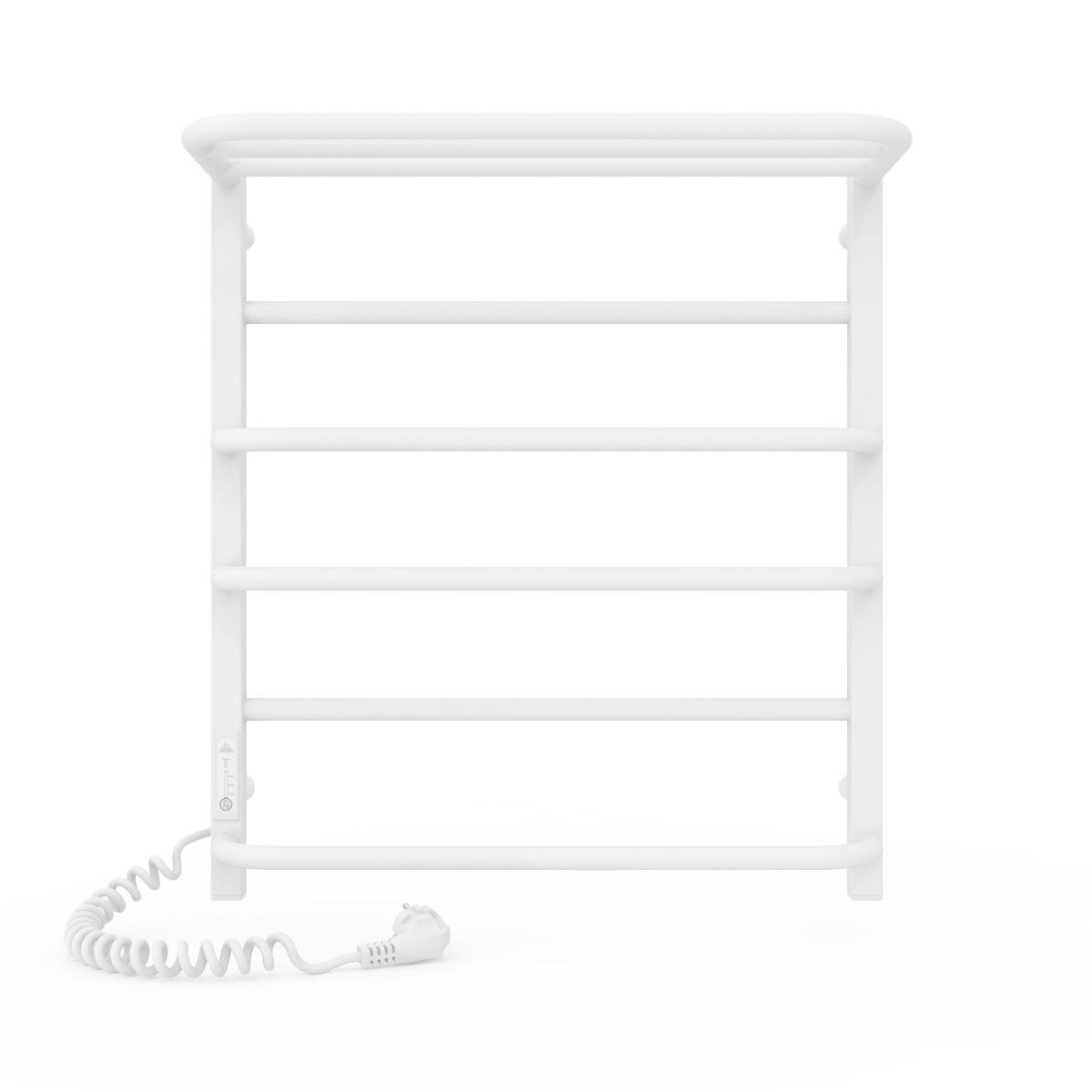 Полотенцесушитель электрический Laris Зебра Комфорт ЧФ6 стальная 500х600 мм с полкой и левым подключением Белый (132-127-73207782) - фото 2 Полотенцесушитель электрический Laris Зебра Комфорт ЧФ6 стальная 500х600 мм с полкой и левым подключением Белый (132-127-73207782) - фото 2