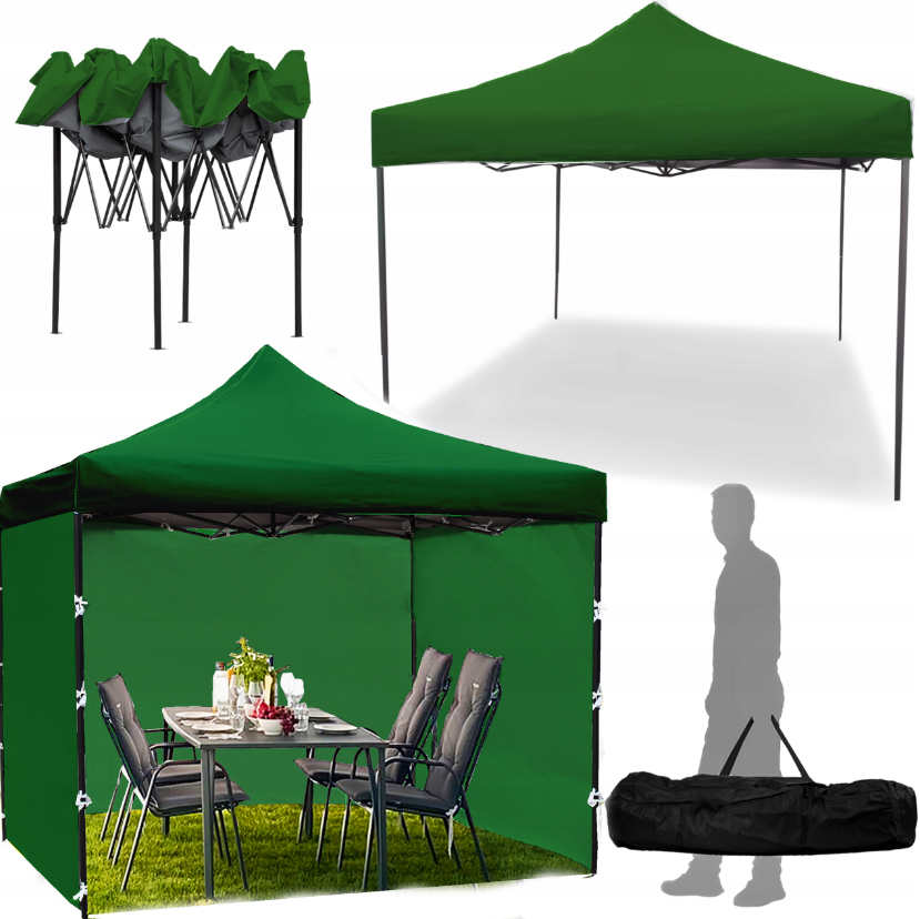 Павильон садовый Maltec 3 стены 3х3 м Зеленый (2155221261) - фото 11 Павильон садовый Maltec 3 стены 3х3 м Зеленый (2155221261) - фото 11