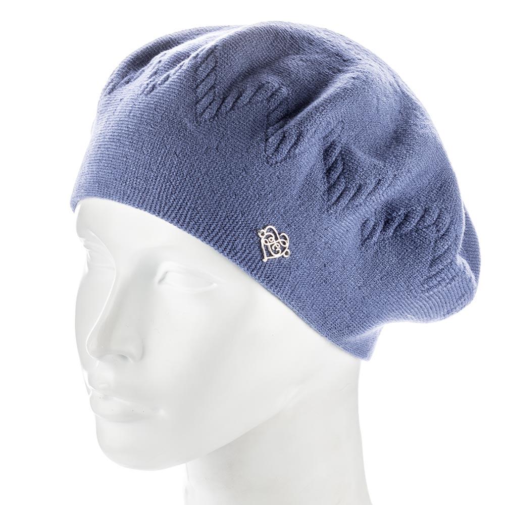 Берет женский Zolly ZH247 двойной полушерстяной Графитовый