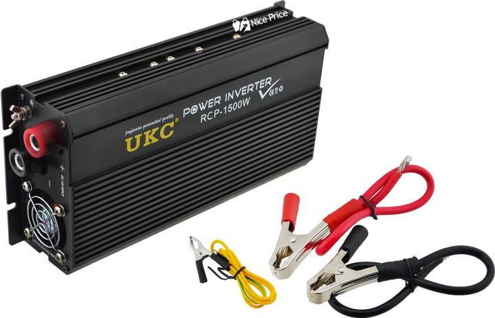 Инвертор UKC 12V-220V RCP-1500W + USB (par_RCP 1500)