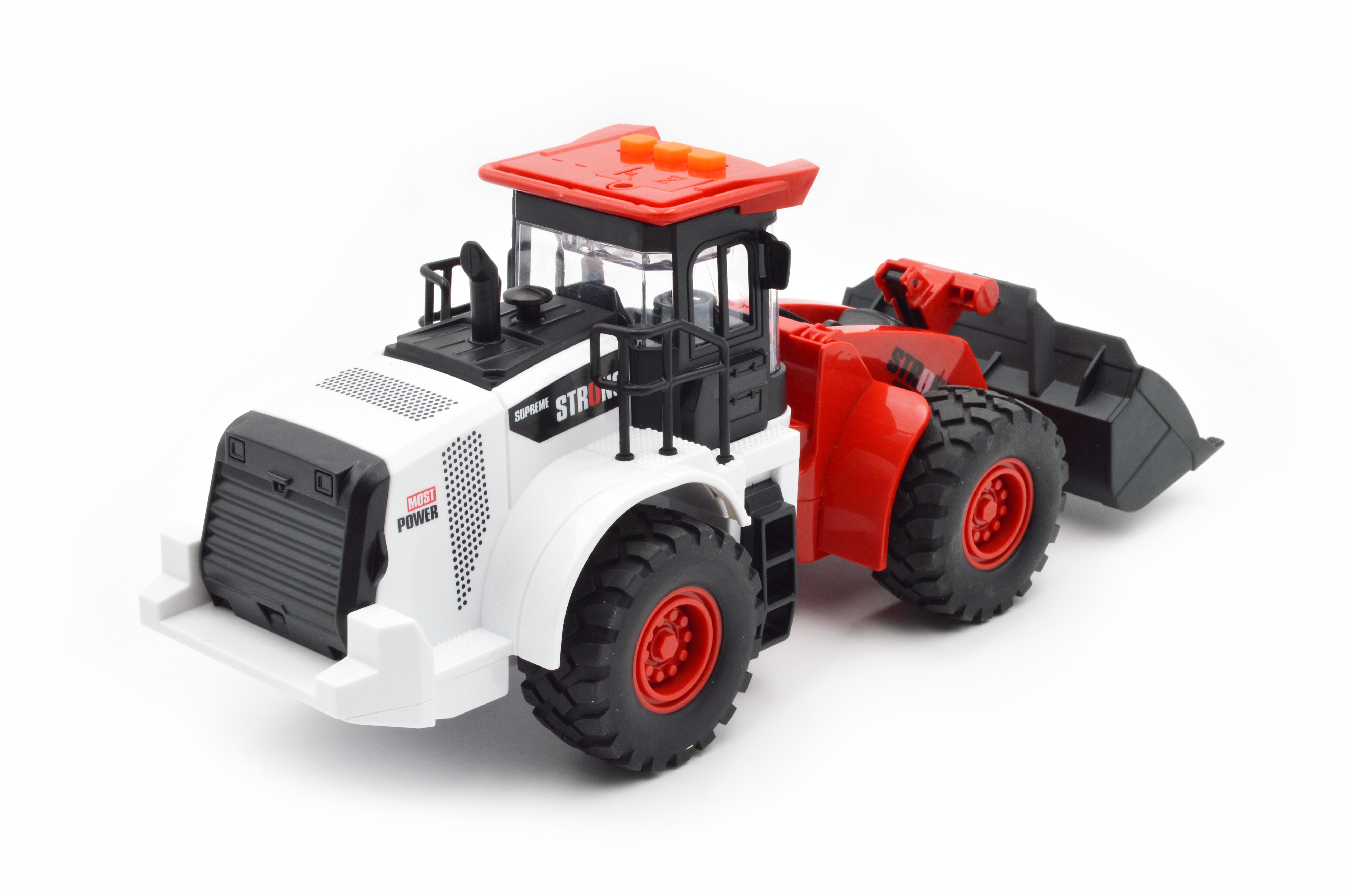 Игрушечный бульдозер RJ3382B инерция свет звук - фото 4