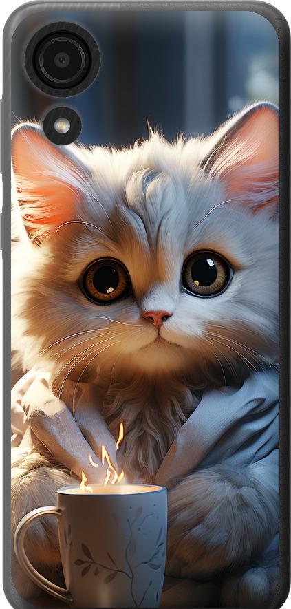 Чехол на Samsung Galaxy A03 Core A032F White cat (5646u-2539-42517)
