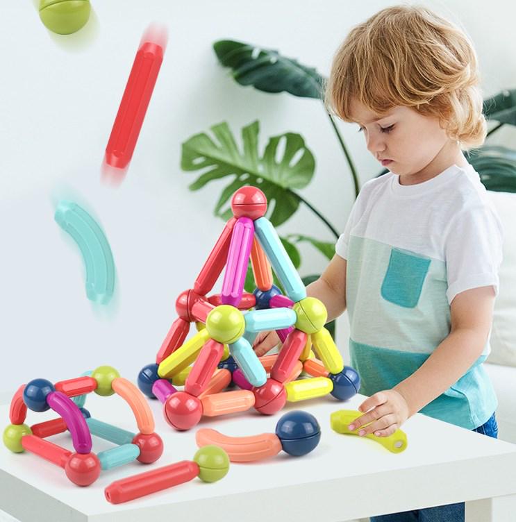 Конструктор дитячий магнітний 3D Magnetic Sticks, що розвиває 42 деталі (23417763) - фото 2 Конструктор дитячий магнітний 3D Magnetic Sticks, що розвиває 42 деталі (23417763) - фото 2