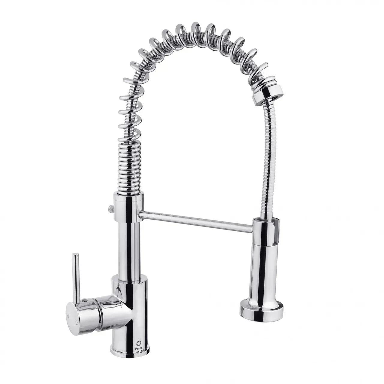 Змішувач для кухні PERLA Henry на пружині Хром (PBZ6912)