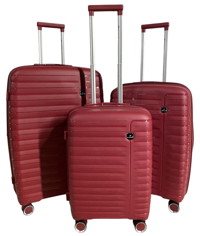 Комплект чемоданов Madisson Snowball Бордовый (51203)