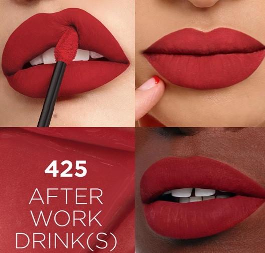 Помада губная жидкая L'Oreal Paris Infaillible Matte Resistance 425 - Afterwork Drinks матовая 5 мл (2519399551) - фото 4 Помада губная жидкая L'Oreal Paris Infaillible Matte Resistance 425 - Afterwork Drinks матовая 5 мл (2519399551) - фото 4