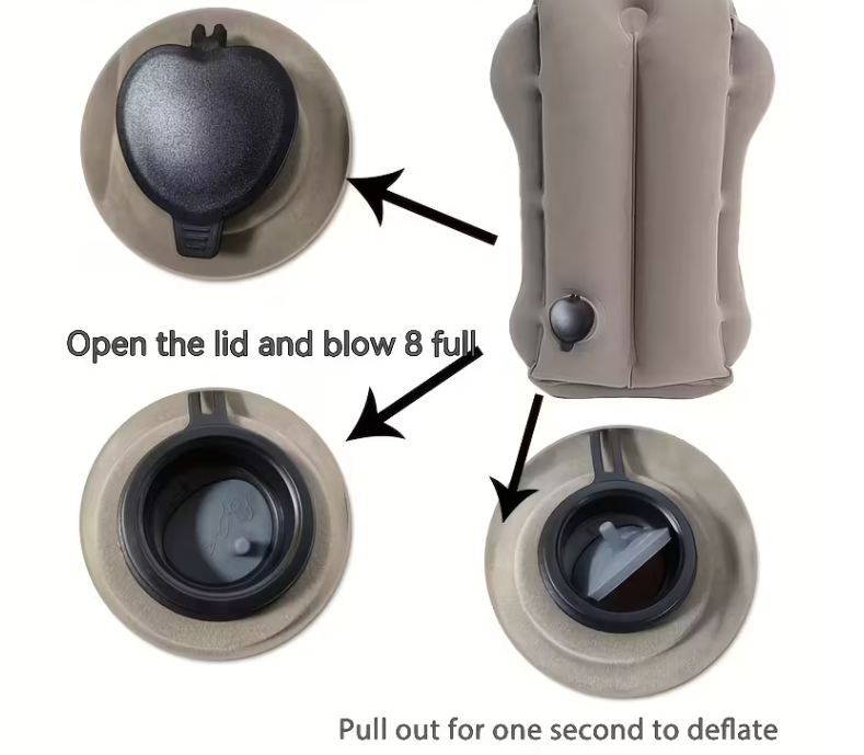 Подушка надувна в дорогу для шиї з ергономічною підтримкою (1415) - фото 6 Подушка надувна в дорогу для шиї з ергономічною підтримкою (1415) - фото 6