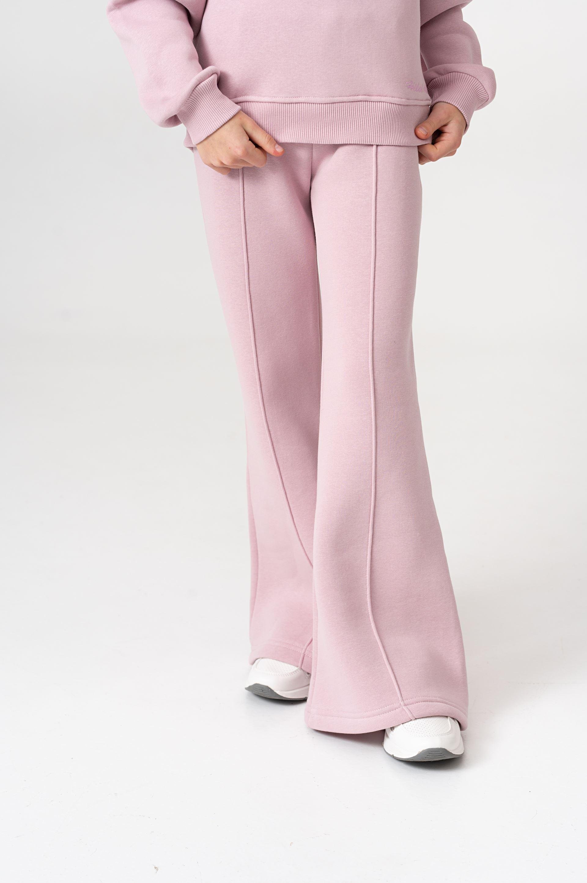 Костюм на флісі з штанами палаццо Yumster YN.22.25.007 152 см Пудровий - фото 11