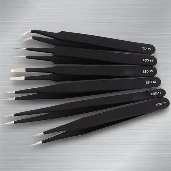 Набір пінцетів для електроніки та іншого 10 шт. (AN00482) - фото 7 Набір пінцетів для електроніки та іншого 10 шт. (AN00482) - фото 7