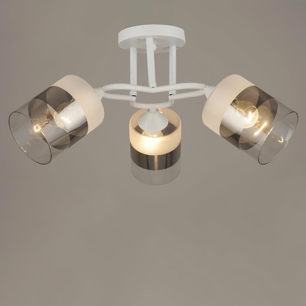 Люстра потолочная Lighthouse SRS-19701/3 WT Белый/Черный/Прозрачный