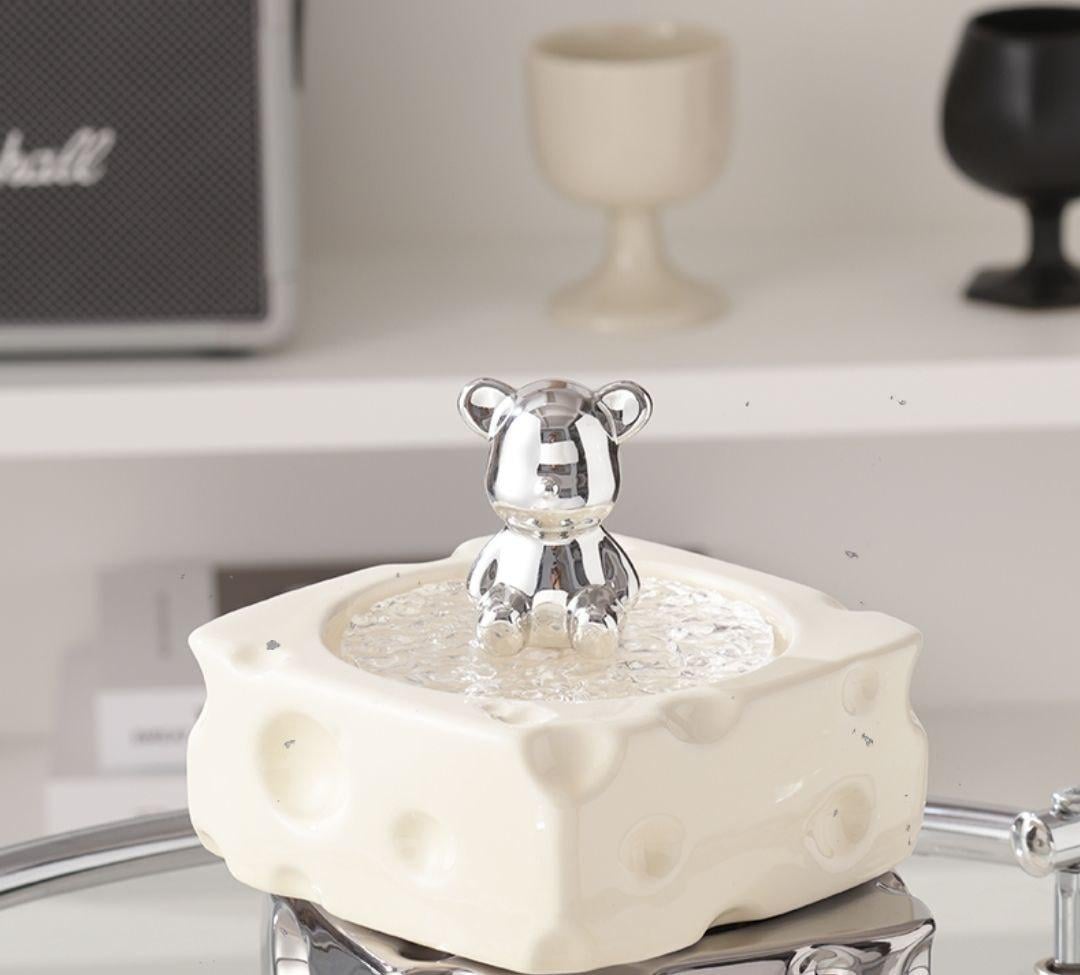 Попільничка з кришкою Ведмідь Білий (Арт1313) Попільничка з кришкою Ведмідь Білий (Арт1313)