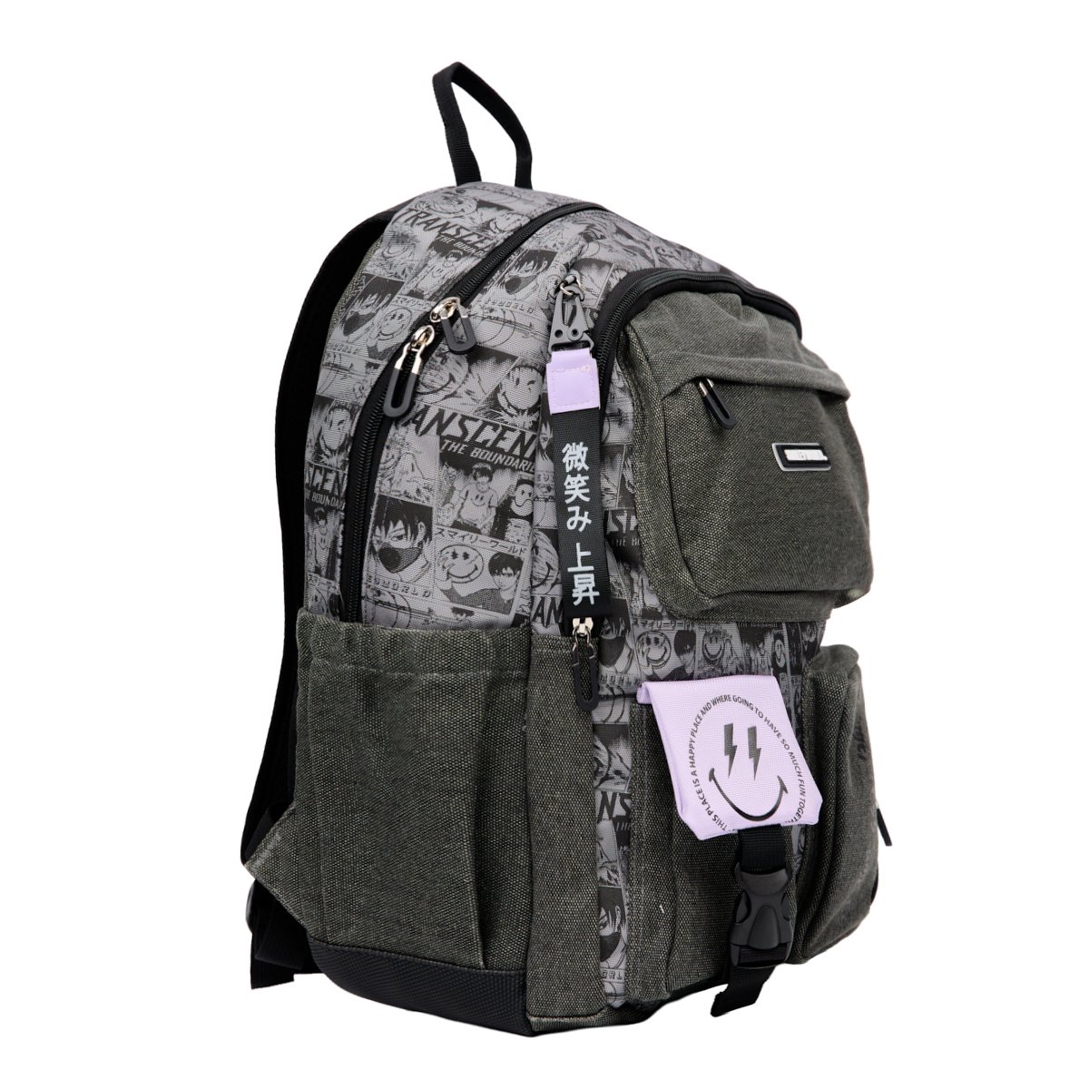 Рюкзак школьный YES TS-43 Anime Smiley World 43х30х16 см Разноцветный (559988)