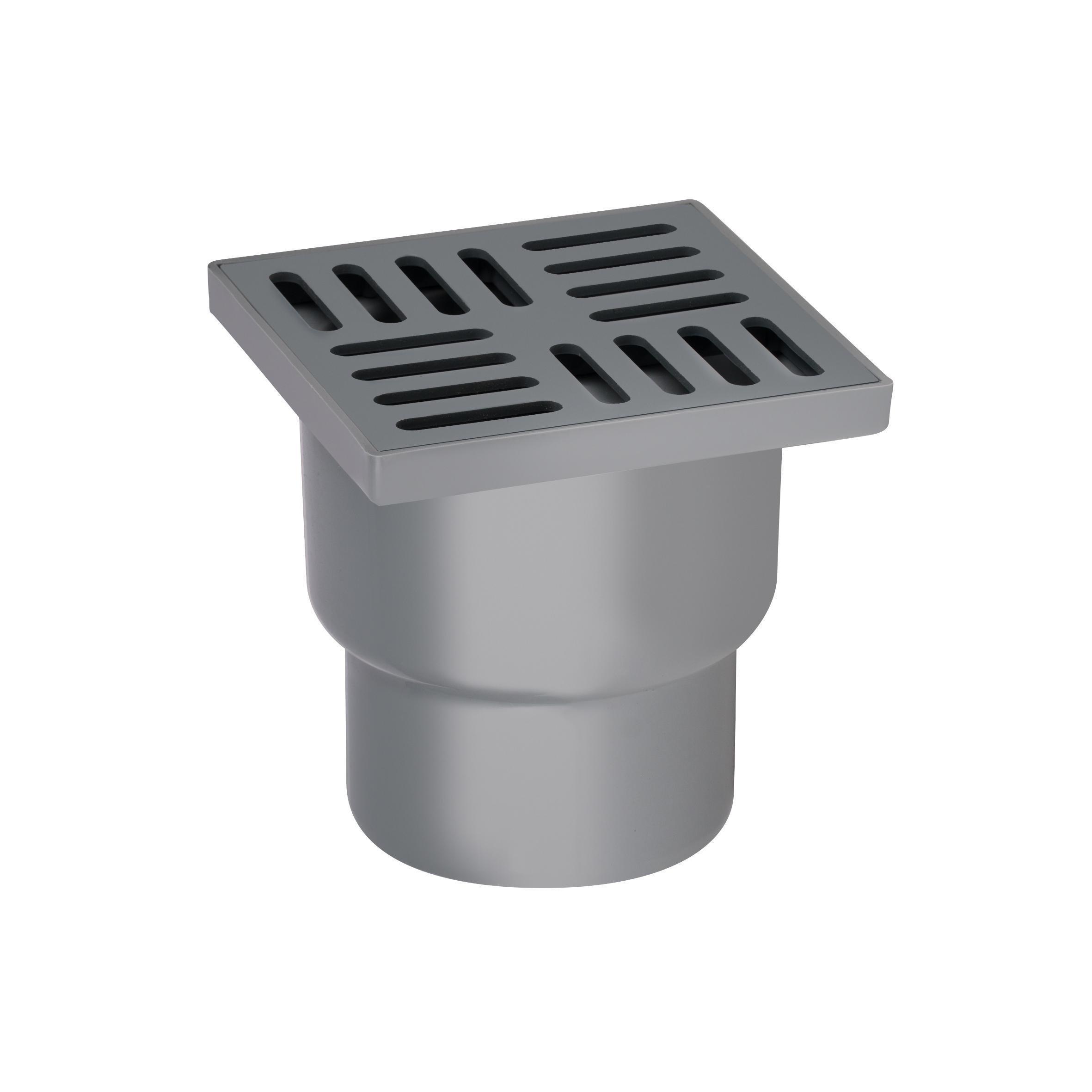 Трап Lidz WHI 60 07 T002 00 вертикальный с пластиковой решеткой 150х150 мм (SD00042759)