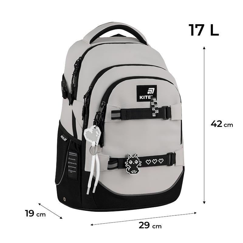 Школьный рюкзак KITE Education teens K25-727M-3 с анатомической спинкой (995340) - фото 6 Школьный рюкзак KITE Education teens K25-727M-3 с анатомической спинкой (995340) - фото 6