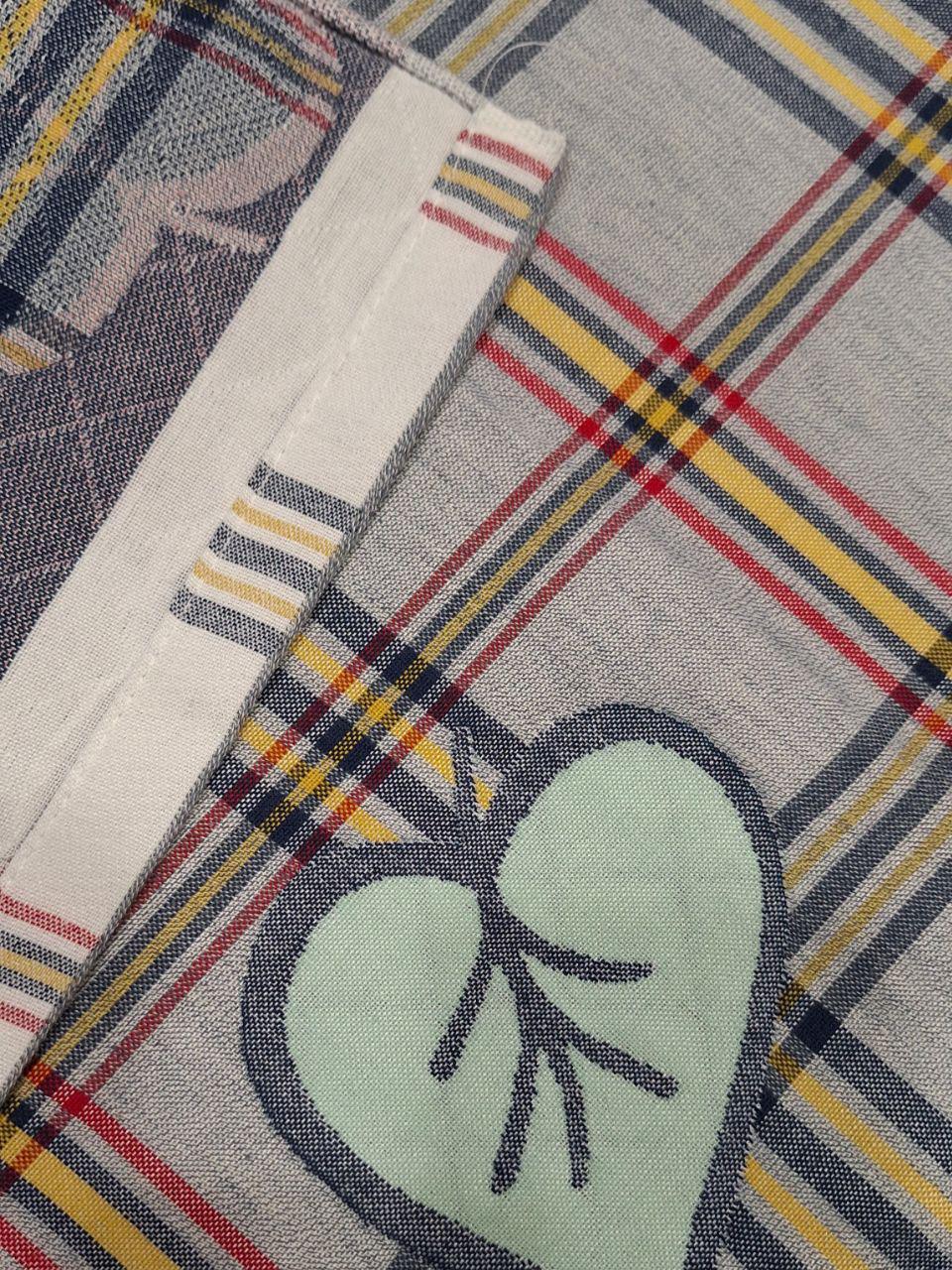 Покривало муслінове Koloco Клітинка 200x220 см Джинс (1246) - фото 3 Покривало муслінове Koloco Клітинка 200x220 см Джинс (1246) - фото 3