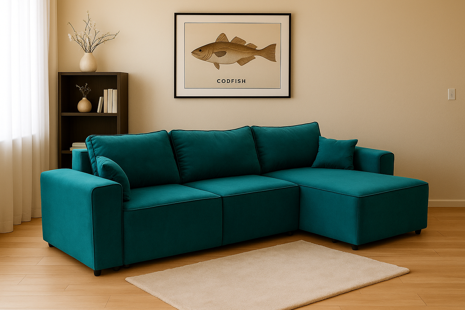 Диван Allure Прадо угловой 310х164 см Ocean (10907144) - фото 3 Диван Allure Прадо угловой 310х164 см Ocean (10907144) - фото 3