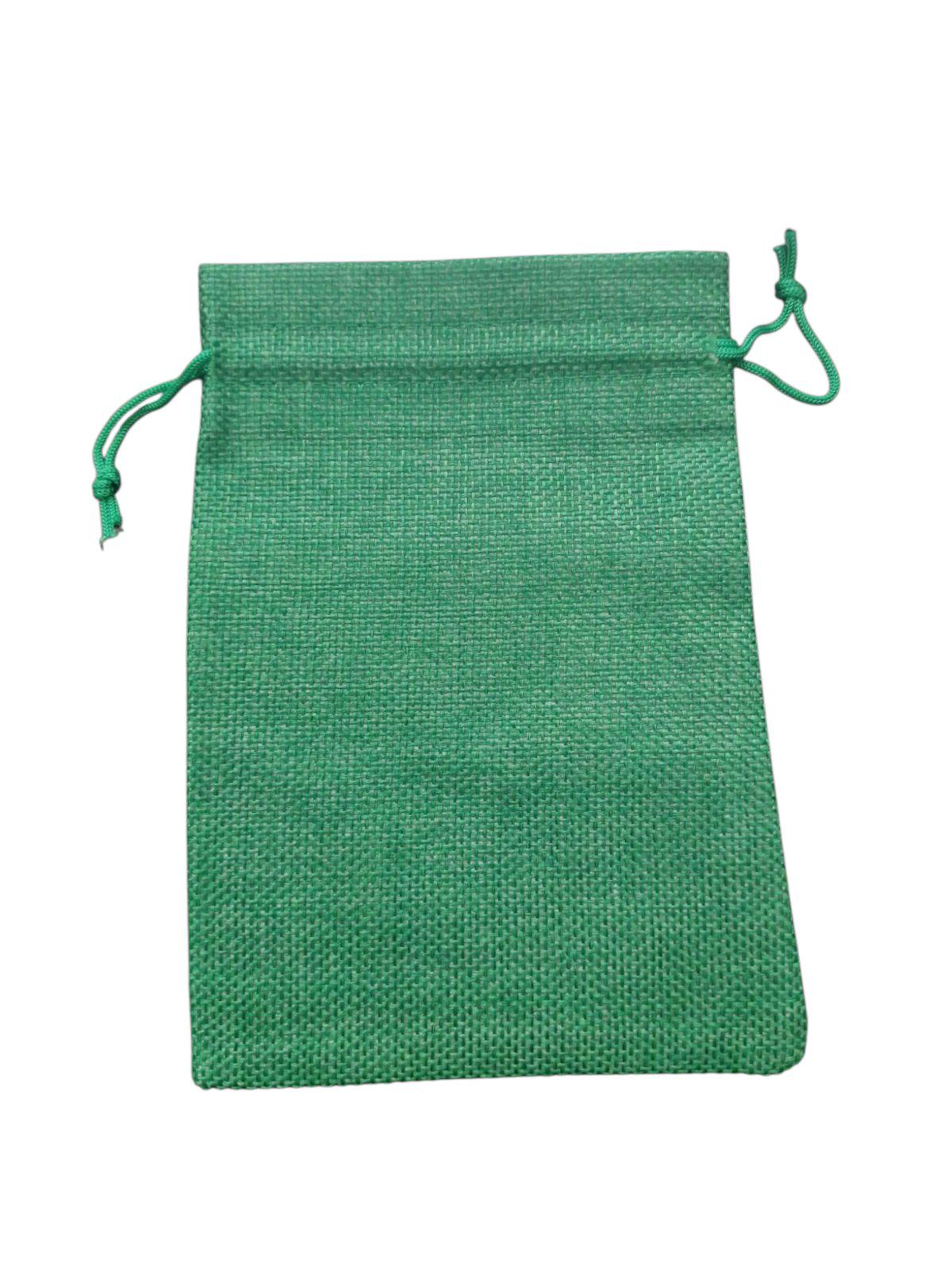 Мешочек льняной для карт таро 17,5х12,5 см Зеленый - фото 2