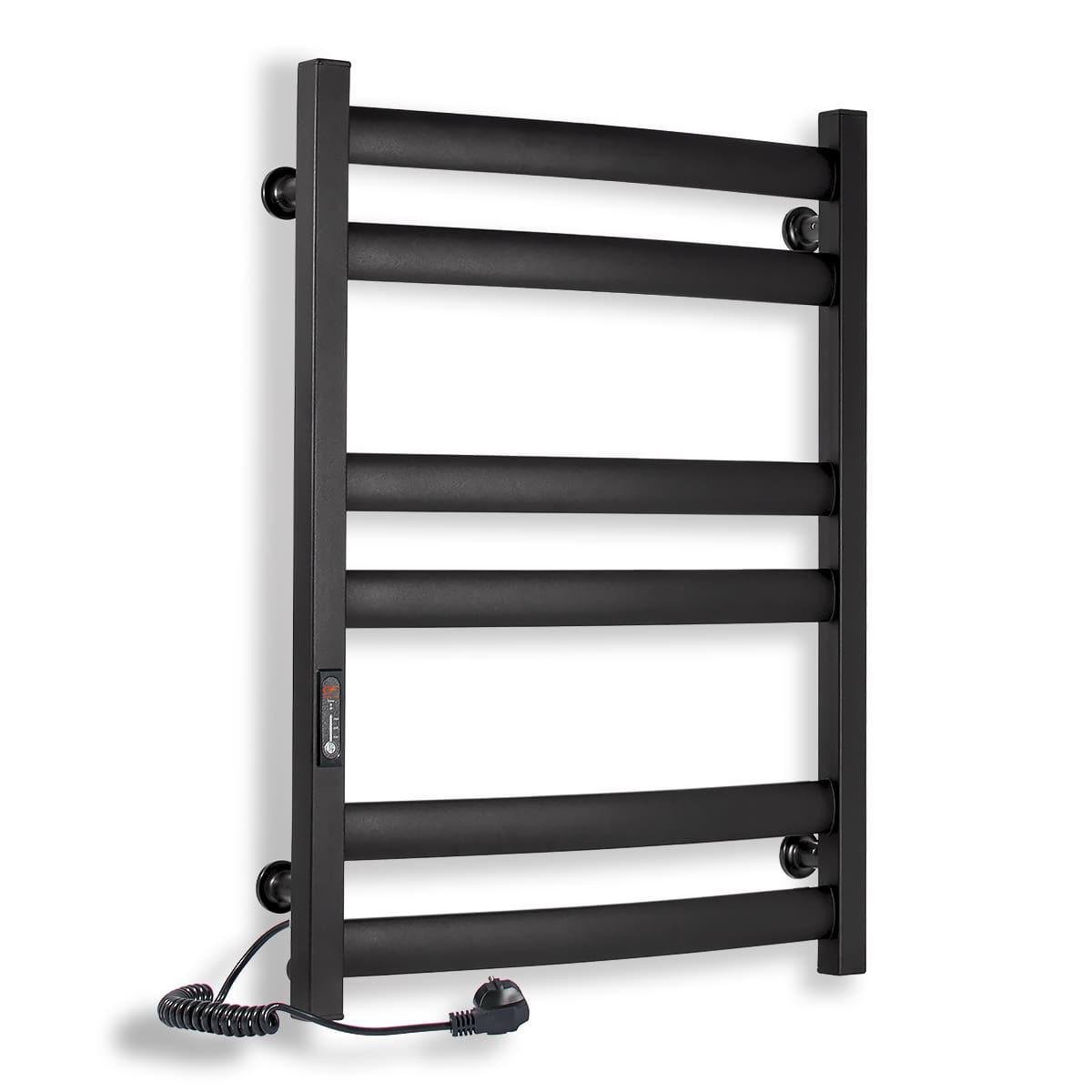 Полотенцесушитель электрический ERAFLYME 700L левый 500x700 см Черный