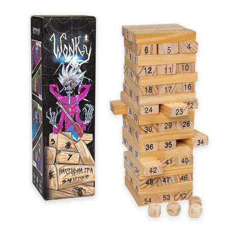 Настільна гра "Wonky" 30358 дерев'яна українською мовою (7732)