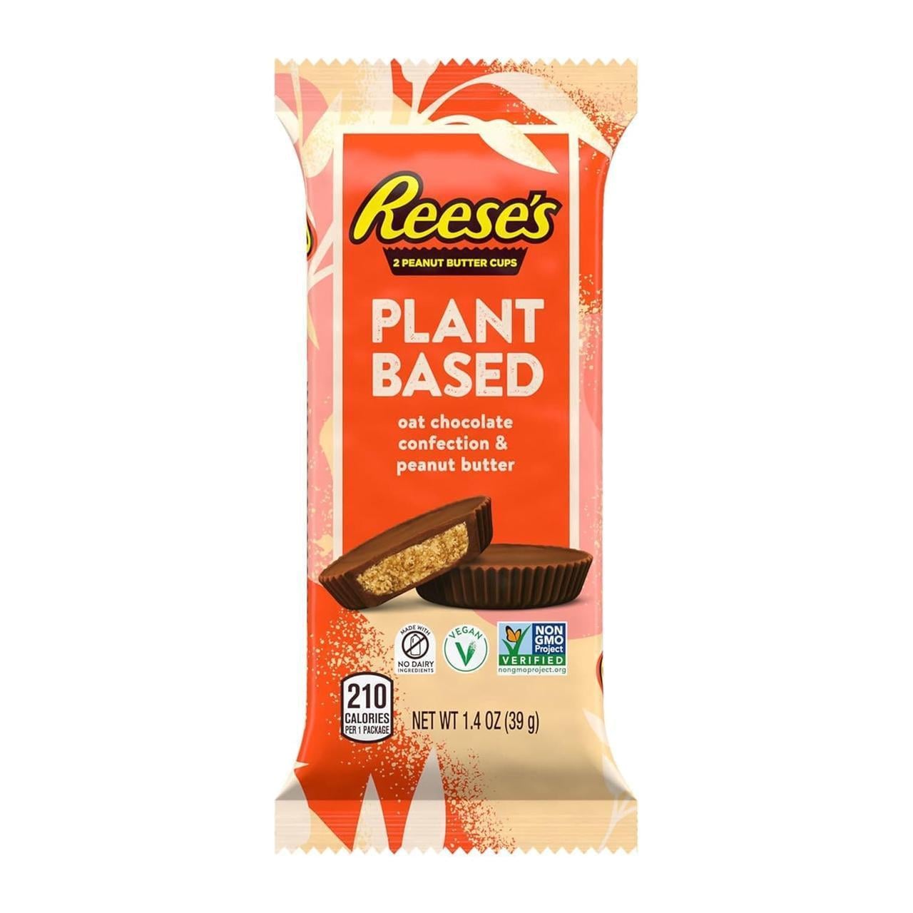 Шоколадні цукерки Reese's Plant Based Oat Chocolate Confection Peanut Butter 39 г (2993023474)
